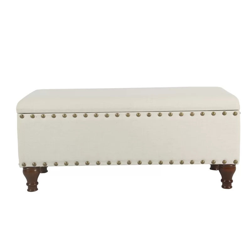 Latimer Upholstered Flip Top Storage Bench thumbnail 4