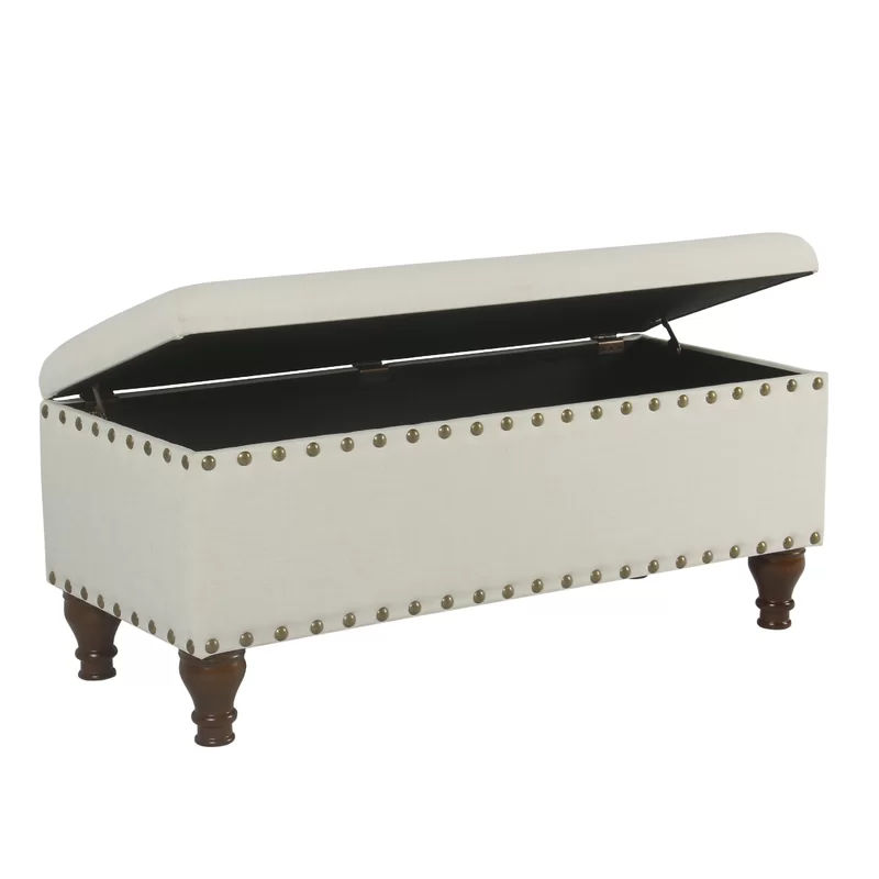 Latimer Upholstered Flip Top Storage Bench thumbnail 6