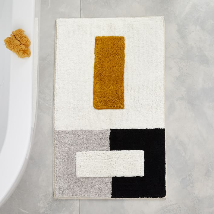 Organic Color Block Bath Mat 20"x34" thumbnail 2