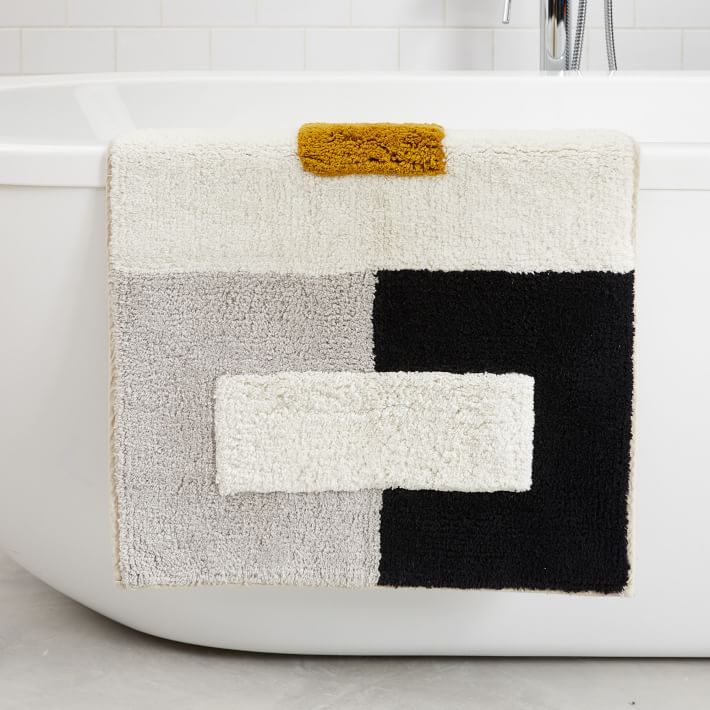 Organic Color Block Bath Mat 20"x34" thumbnail 4