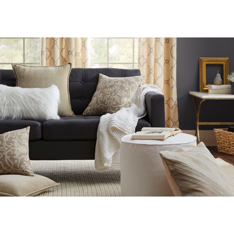 Bradford Square Cotton Pillow Cover Without Insert 22"x22" thumbnail 3