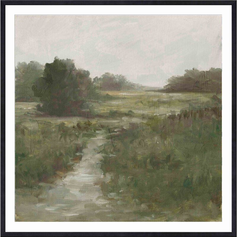 Tranquil Fen I by Ethan Harper Picture Painting With Frame 41.8"x41.8" thumbnail 2