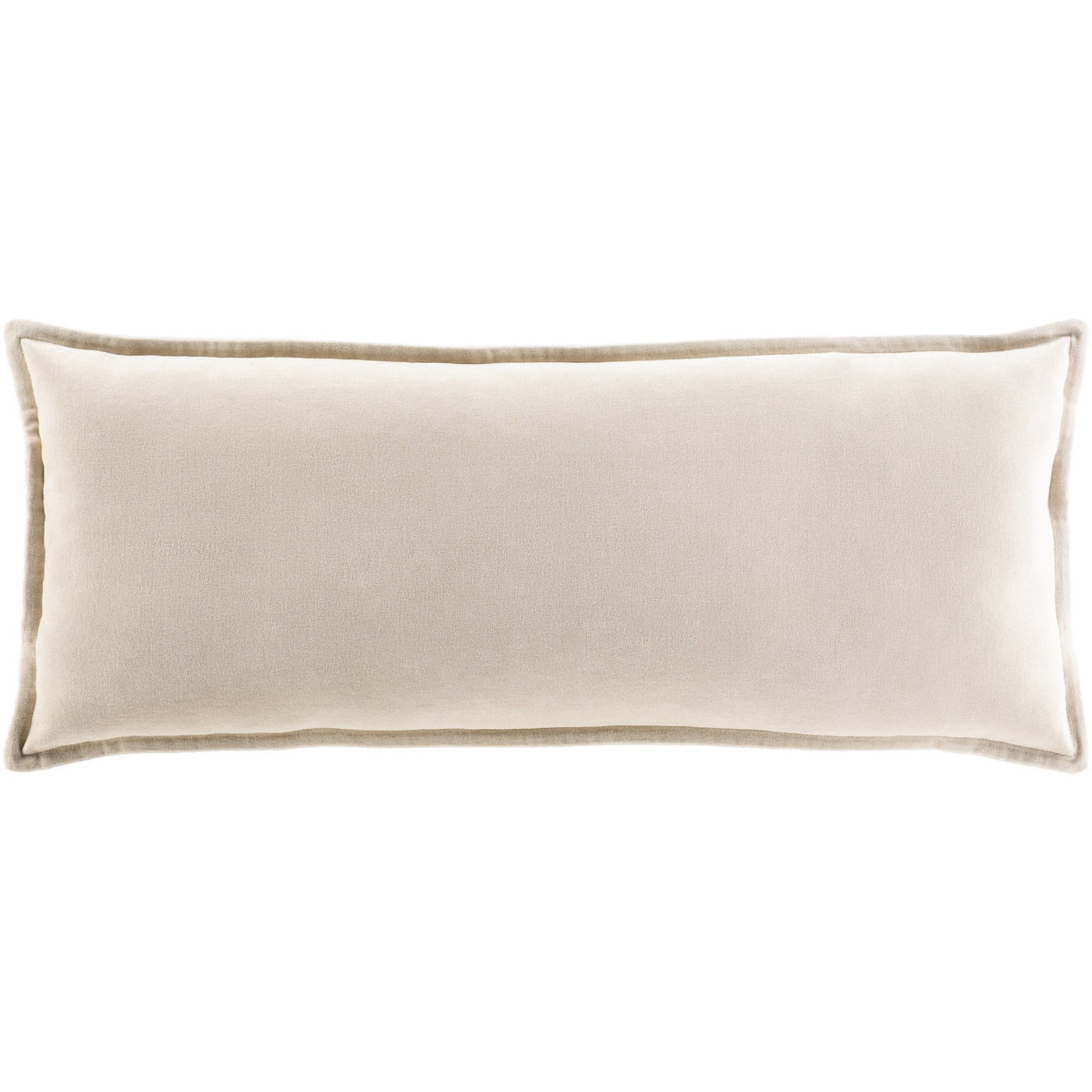  Velvet Lumbar Pillow With Insert 30"x12" thumbnail 2