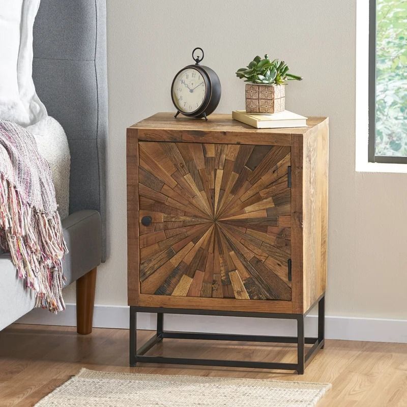 24 Tall Nightstand in NaturalBlack thumbnail 2