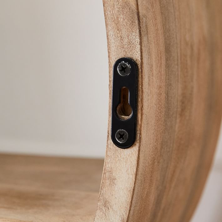 Round Shaped Wood Wall Shelves thumbnail 6