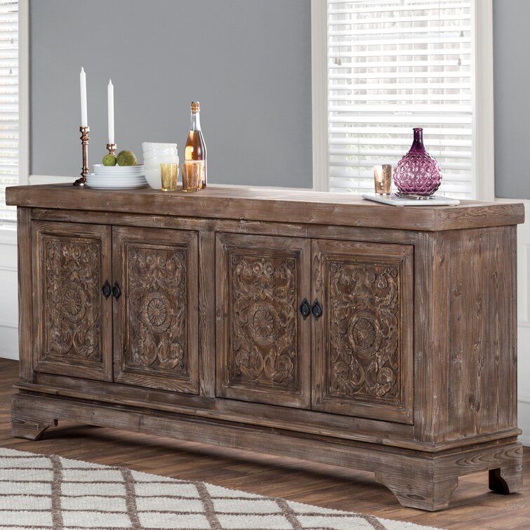 Aliana Pine Solid Wood Sideboard thumbnail 5