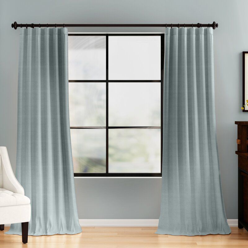 Freemansburg Room Darkening Rod Pocket Single Curtain Panel 96" thumbnail 2