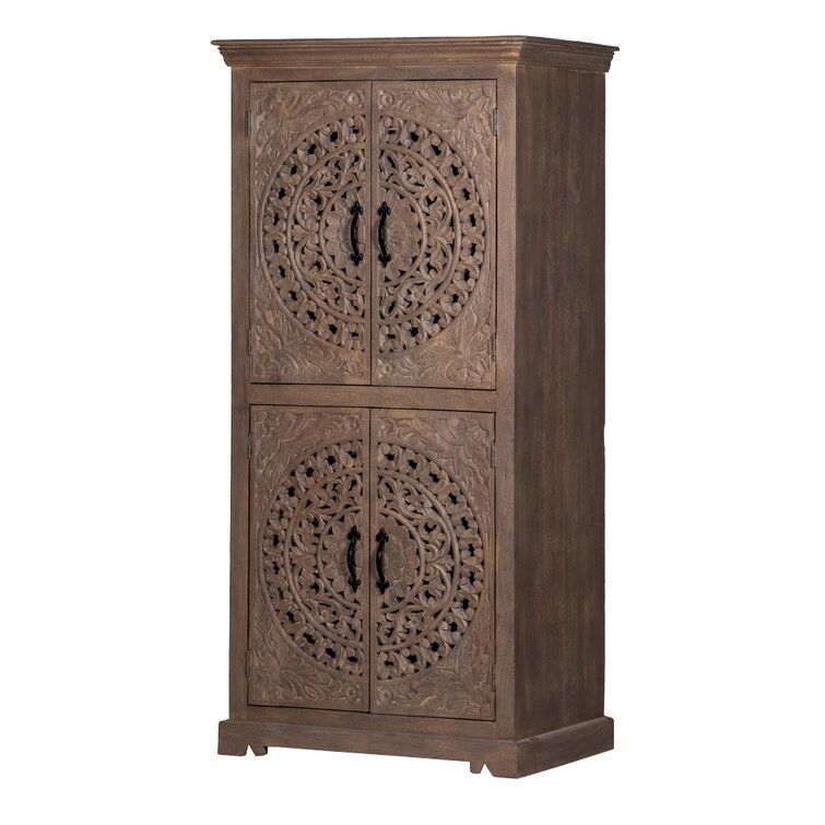 Santillanes Carved Armoire thumbnail 2