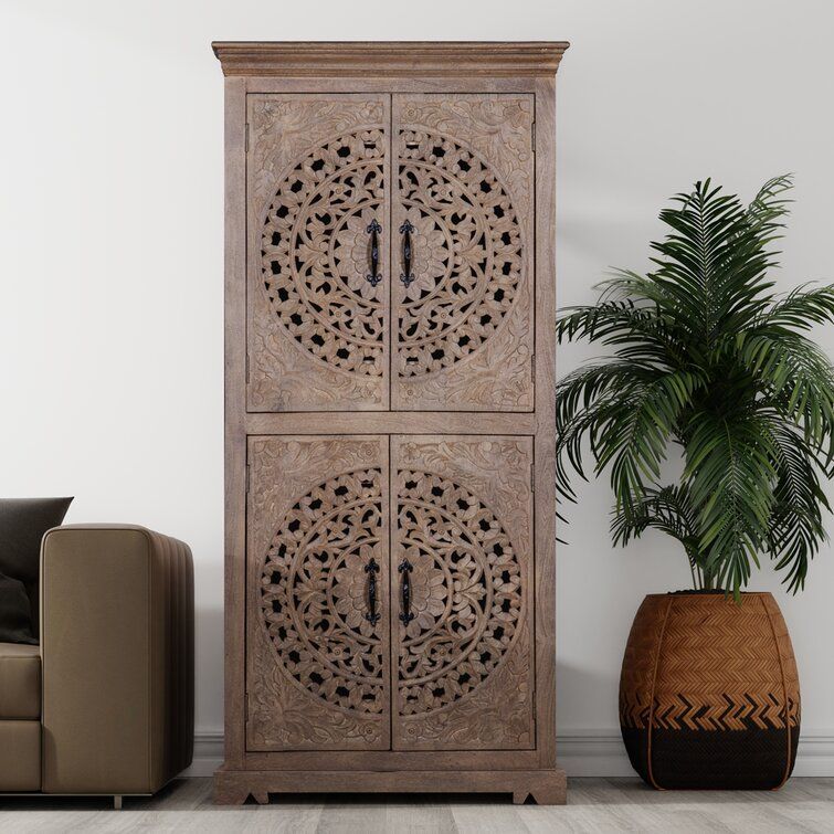 Santillanes Carved Armoire thumbnail 4