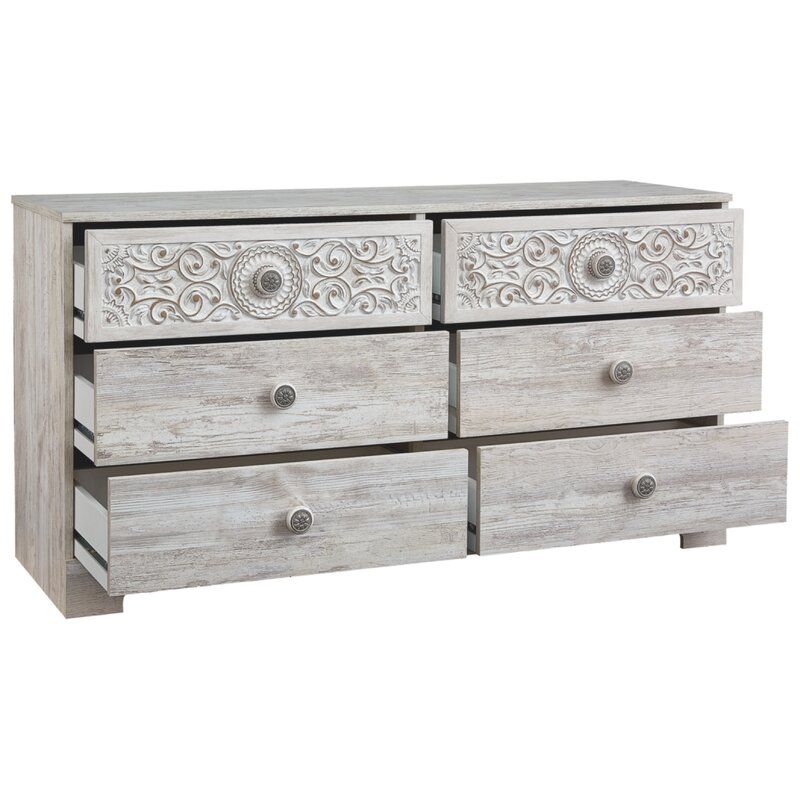 Hoang 6 Drawer 52.72'' W Double Dresser thumbnail 5