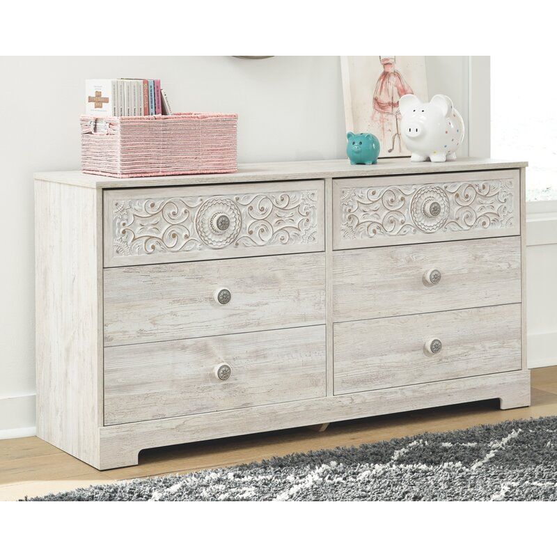 Hoang 6 Drawer 52.72'' W Double Dresser thumbnail 6