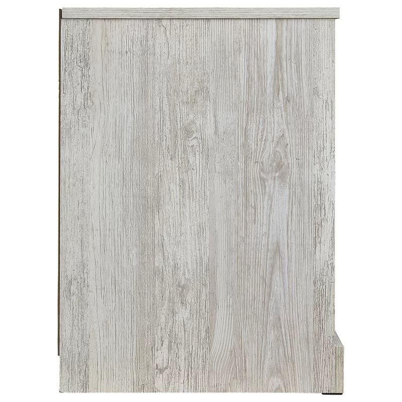 Guitierrez Tall 1 Drawer Solid Wood Nightstand In Washed White thumbnail 4