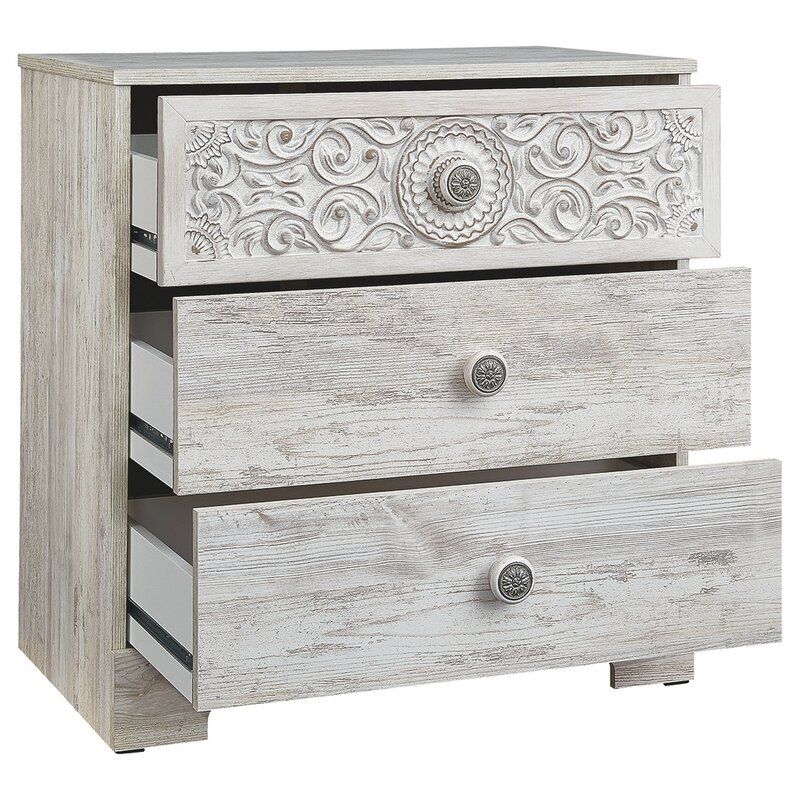 Guin 3 Drawer Solid Wood Chest thumbnail 5