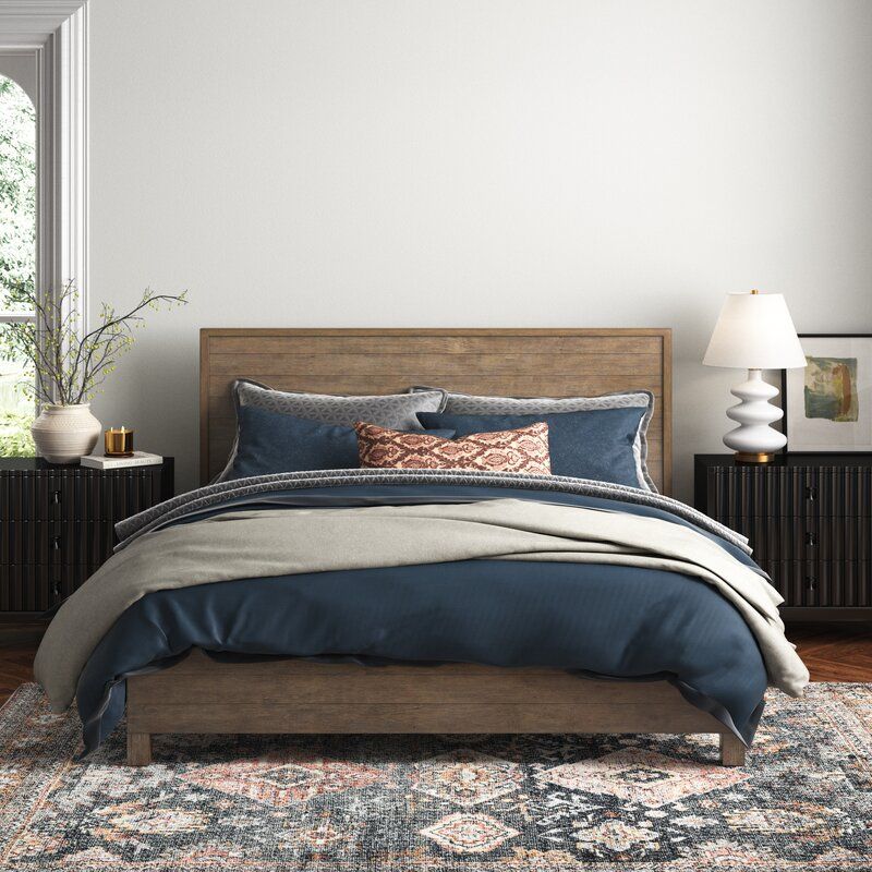 Ivery Solid Wood Platform Bed-California King thumbnail 2