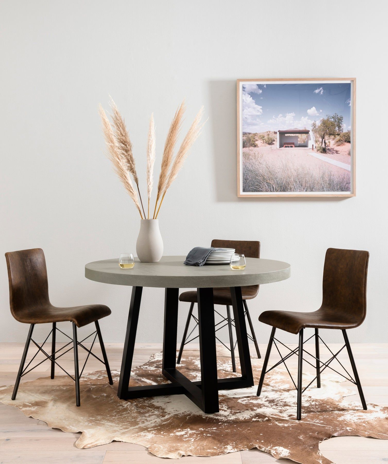 Cyrus Large Round Dining Table thumbnail 2