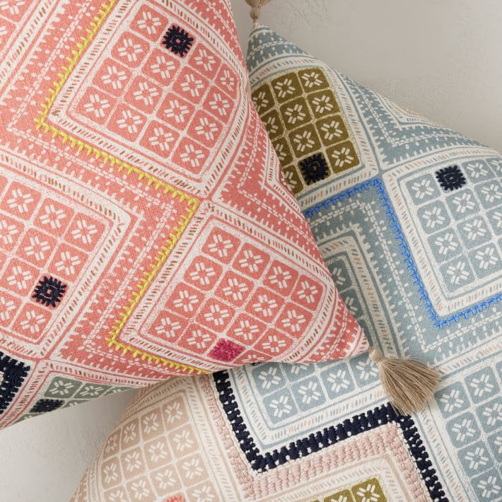 Colorblock Kindered Diamonds Pillow Cover No Insert-20''x20'' thumbnail 4
