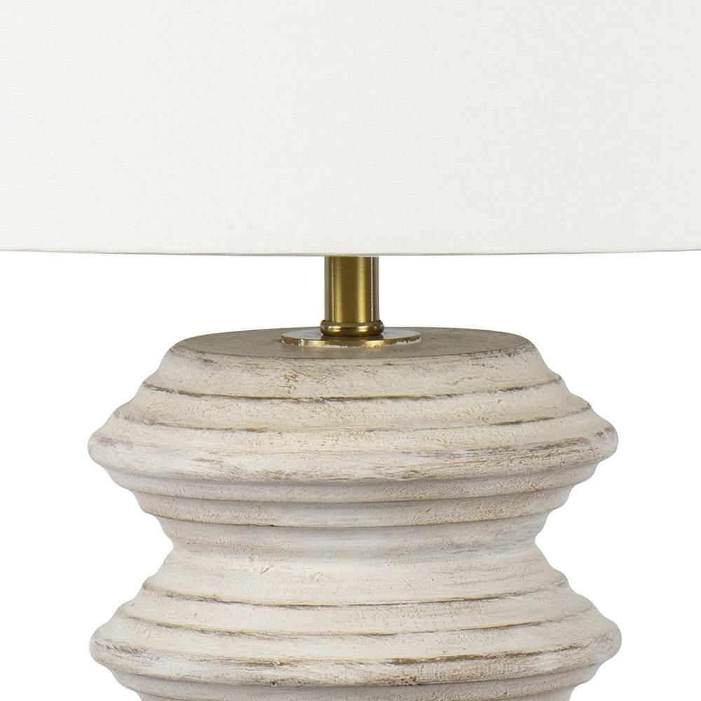 Regina Andrew Nova French Country White Wood Table Lamp thumbnail 5