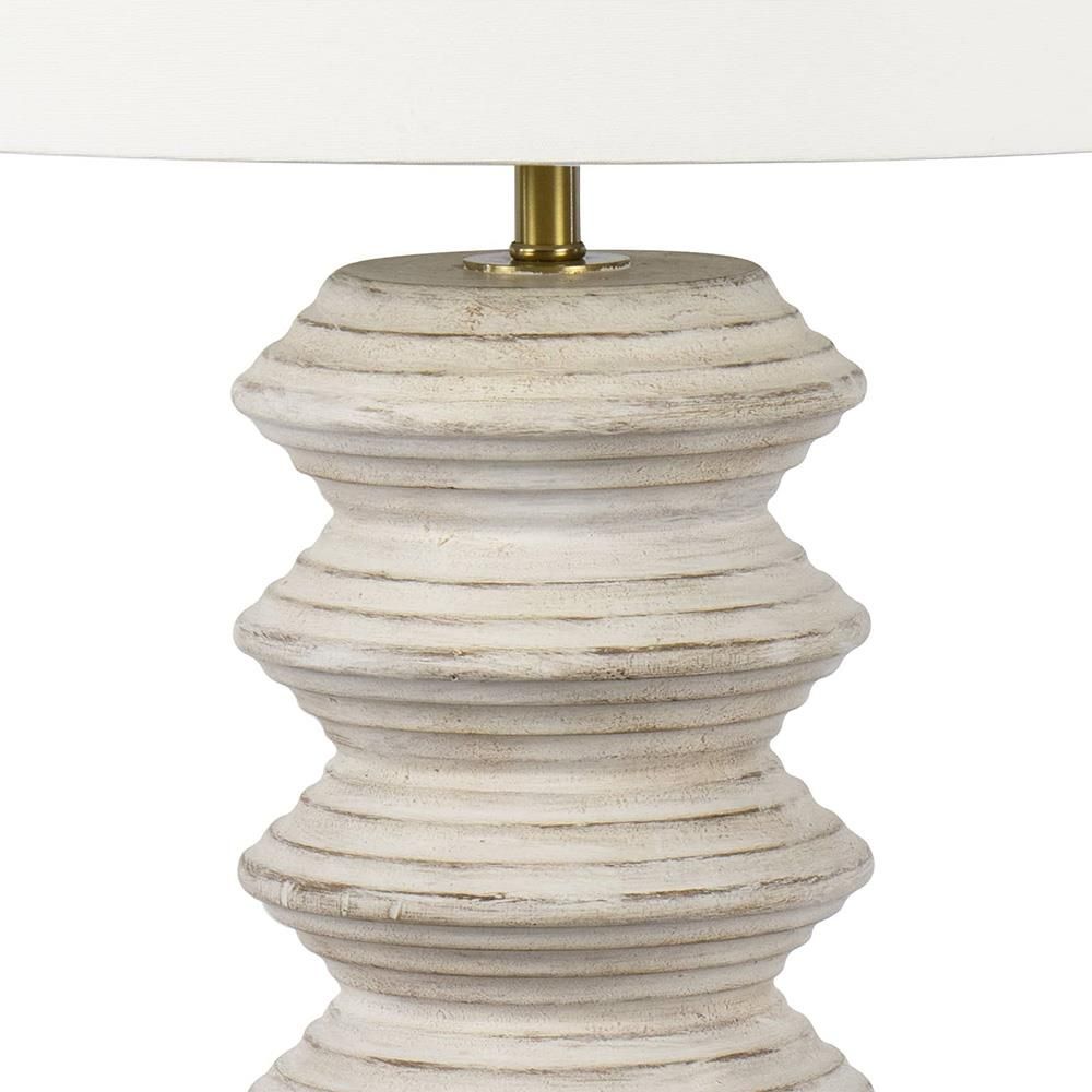 Regina Andrew Nova French Country White Wood Table Lamp thumbnail 6