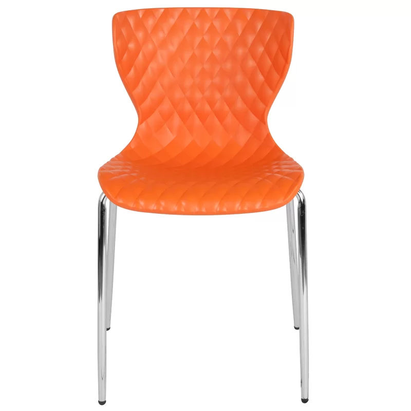 Lowell Armless Contemporary Stackable Chair thumbnail 3
