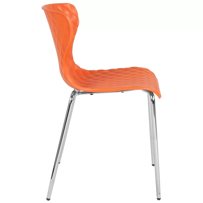 Lowell Armless Contemporary Stackable Chair thumbnail 4