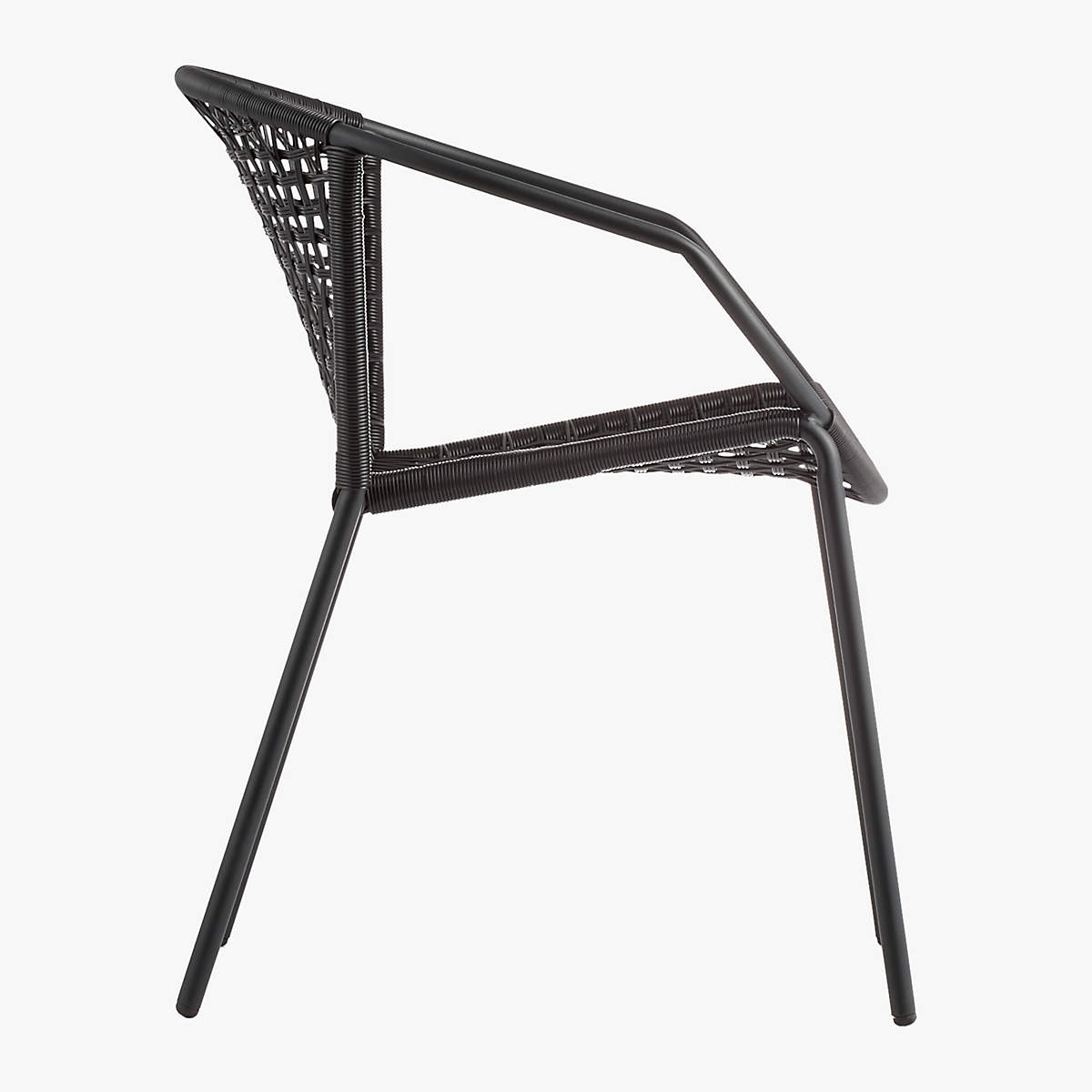 Sophia Black Outdoor Dining Armchair thumbnail 2