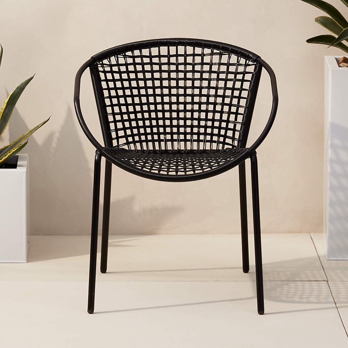 Sophia Black Outdoor Dining Armchair thumbnail 5