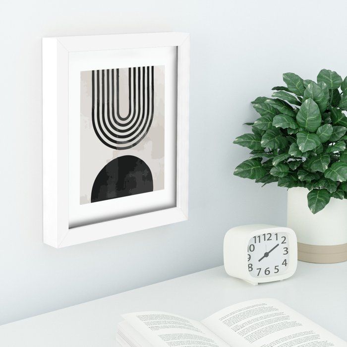Classy Arc Black And White Recessed With frame-8"x10" thumbnail 2