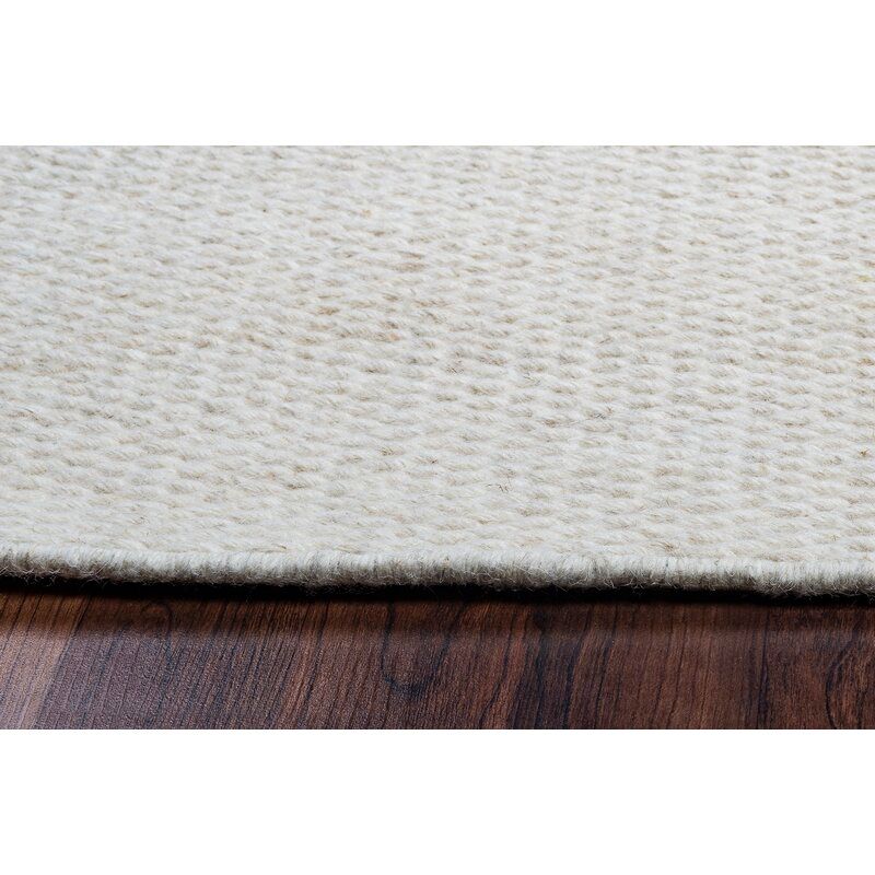Ava Wool Area Rug In Off-White 9'x12' thumbnail 3