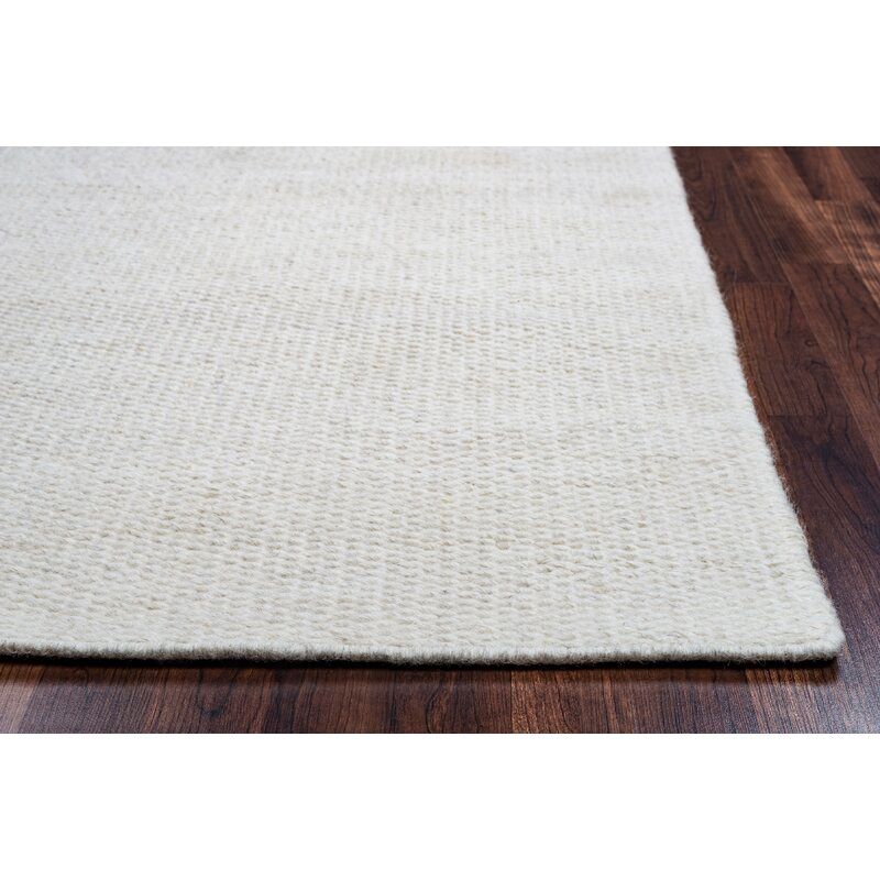 Ava Wool Area Rug In Off-White 9'x12' thumbnail 4