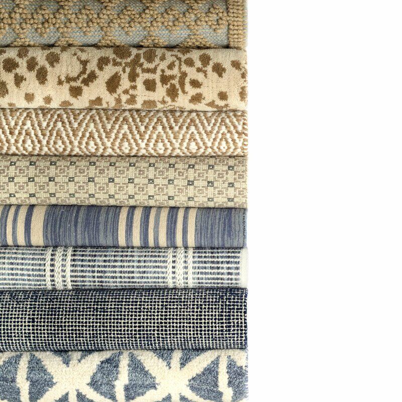 Malta Wool Striped Area Rug In Blue 10'x14' thumbnail 3