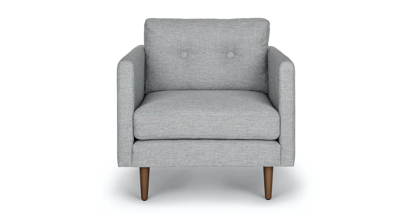 Anton Winter Gray Lounge Chair thumbnail 3