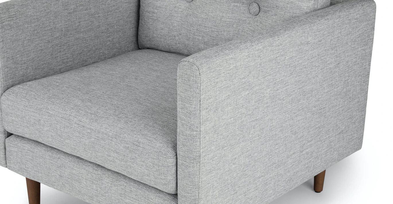 Anton Winter Gray Lounge Chair thumbnail 7