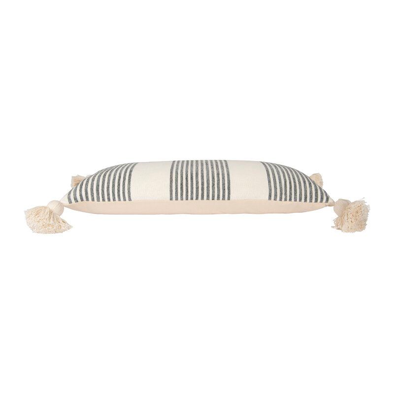 Martz Cotton Lumbar Pillow Cover With Insert-27"X14" thumbnail 2