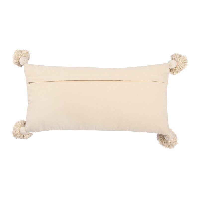 Martz Cotton Lumbar Pillow Cover With Insert-27"X14" thumbnail 3