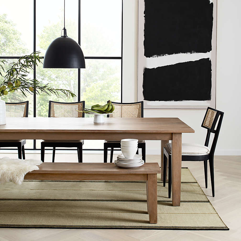 Basque Light Brown Solid Wood Dining Table thumbnail 2