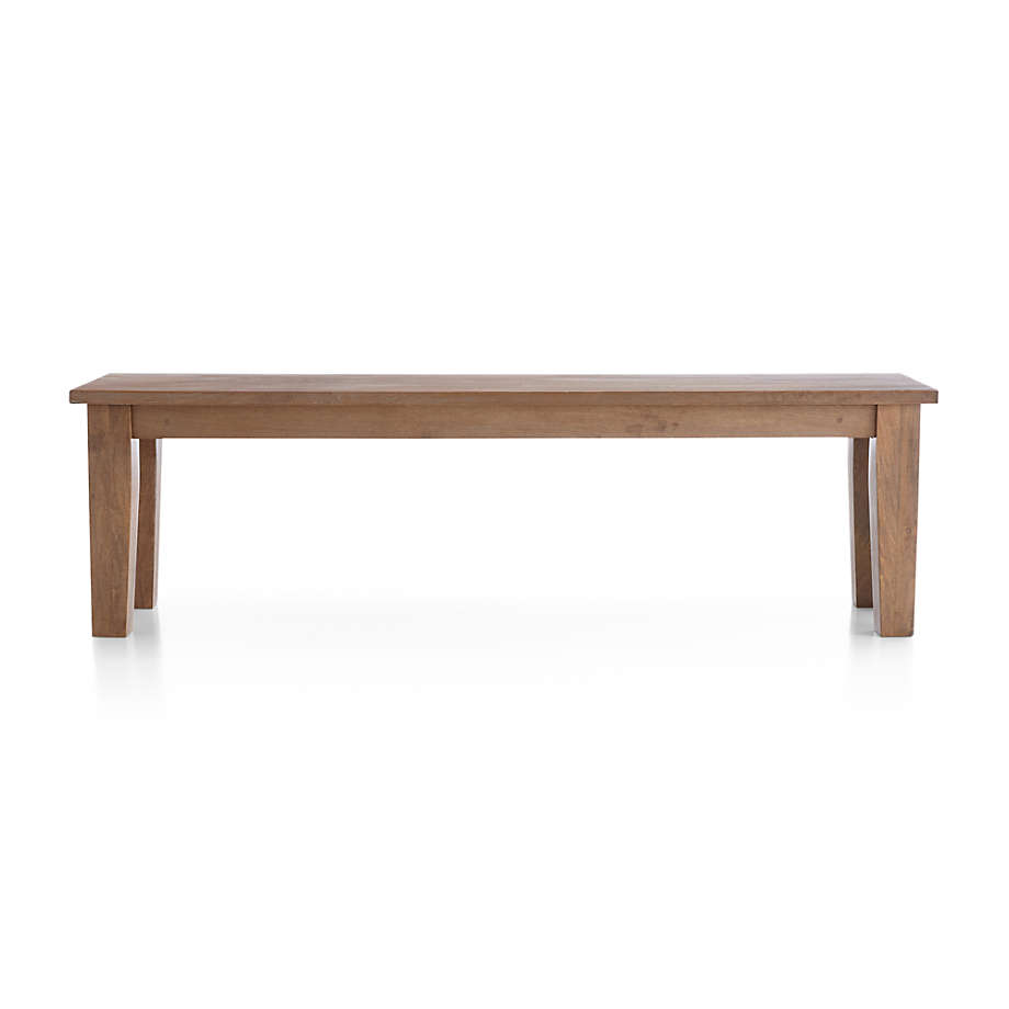 Basque Light Brown Solid Wood Dining Bench thumbnail 6