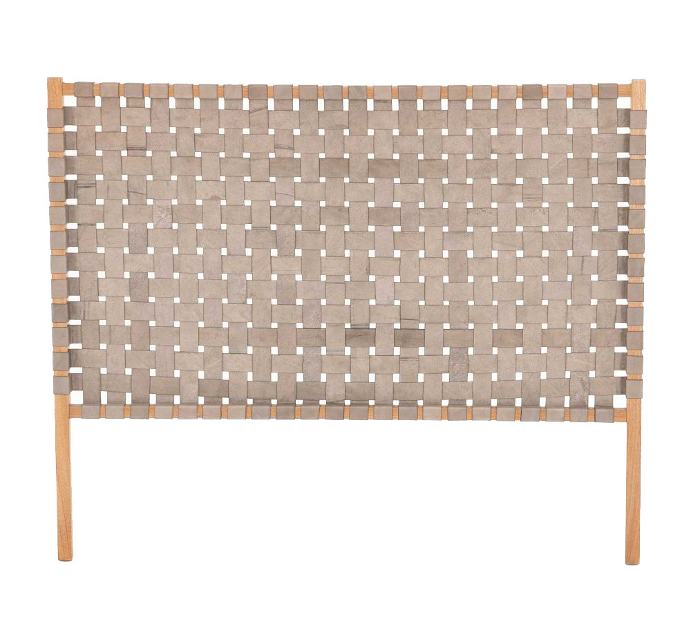 Bardill Woven Leather Headboard Natural Rosa Morada Smoke Gray-King thumbnail 3