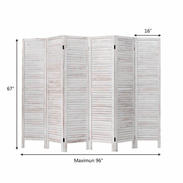 Goku Panel Solid Wood Folding Room Divider thumbnail 6