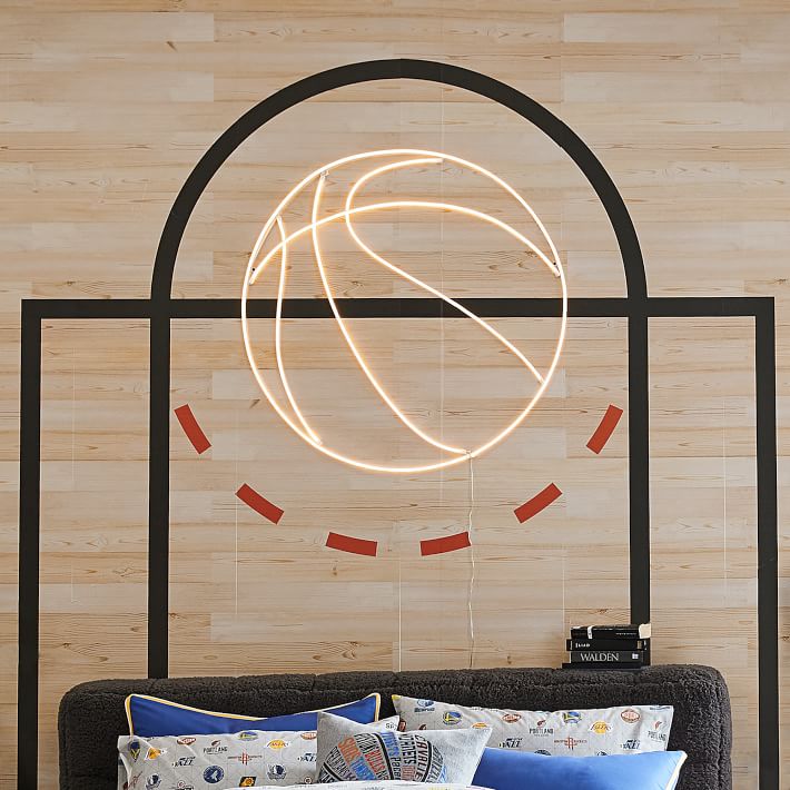 Basketball Court Peel and Stick Wall Decal thumbnail 2