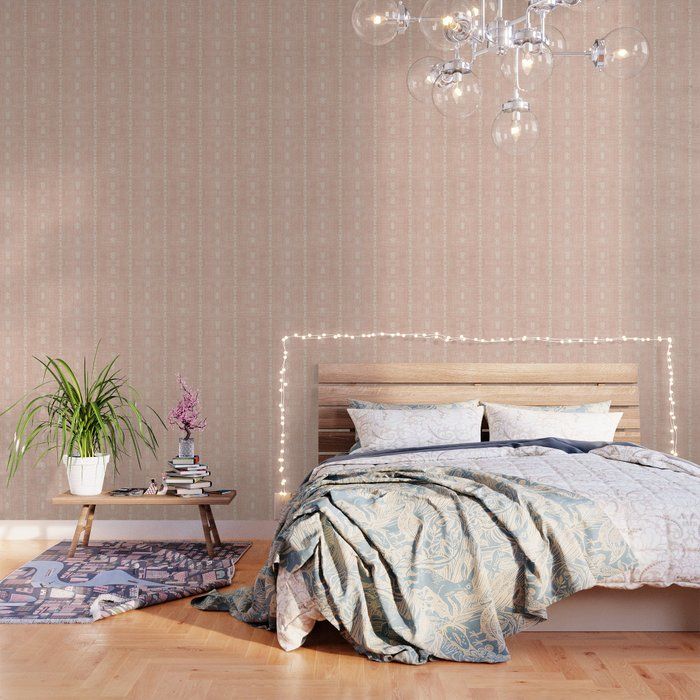 Premium Coral Salmon Boho Decor Wallpaper thumbnail 3