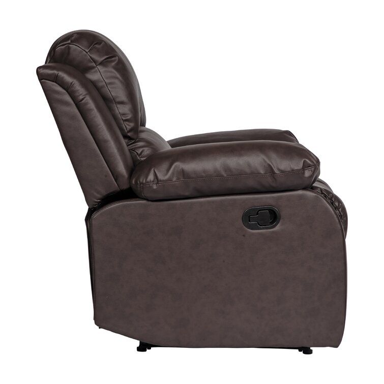 Mccubbin Faux Leather Pillow Top Arm Reclining Loveseat thumbnail 2