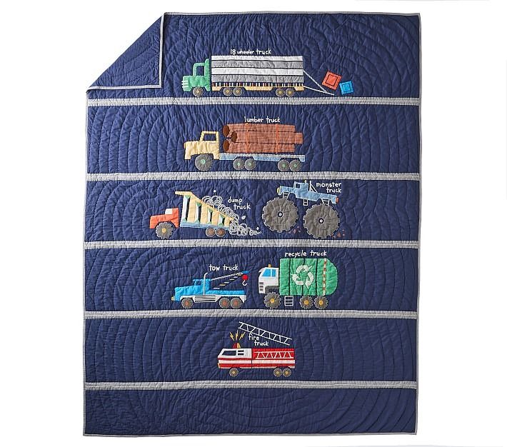 Busy Trucks Sham Without Insert 26"x20" thumbnail 4