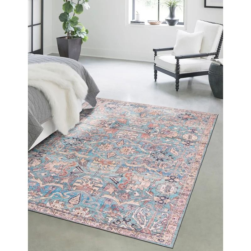Evie Lou Blue Area Rug-9'2"X12' thumbnail 2