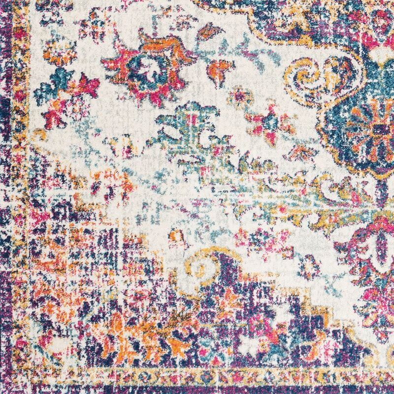 Hillsby Oriental Beige Saffron Garnet Dark Blue Area Rug-9'3"x12'6" thumbnail 7