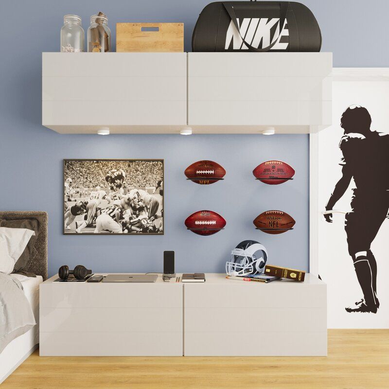 Ixelles Football Wall Mounted Sports Rack (Set of 2) thumbnail 6