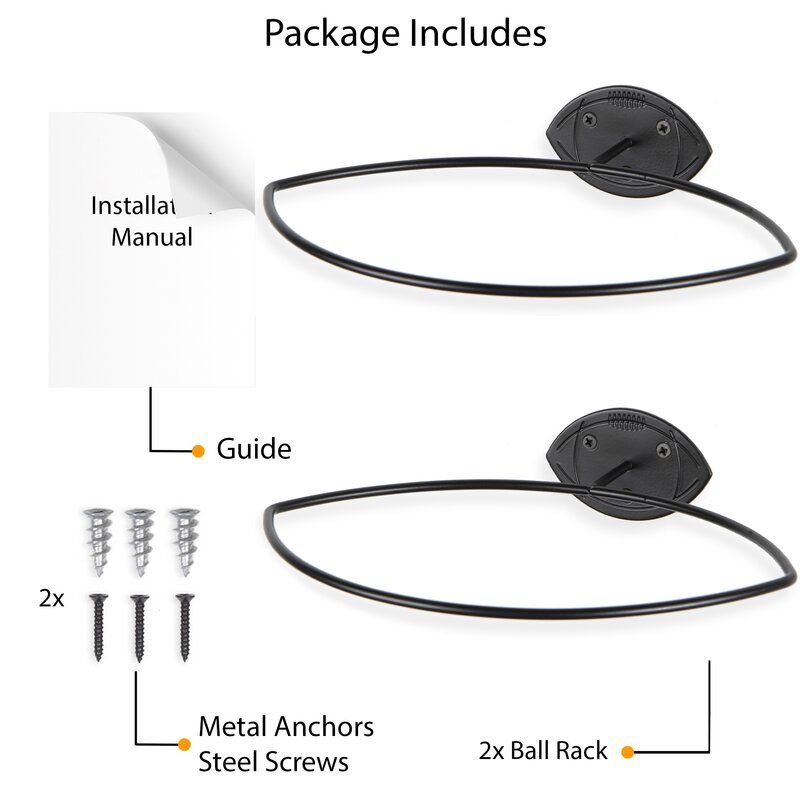 Ixelles Football Wall Mounted Sports Rack (Set of 2) thumbnail 9