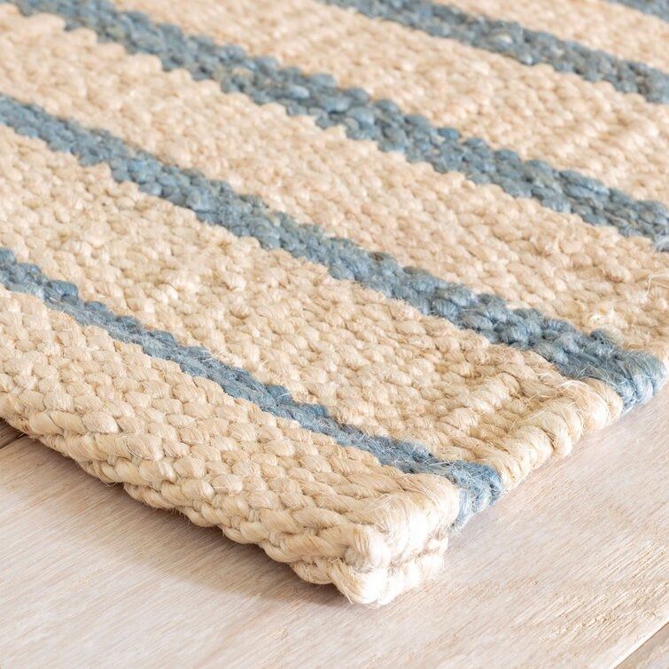 Moana Flatweave Jute Sisal Striped Area Rug-10'x14' thumbnail 3
