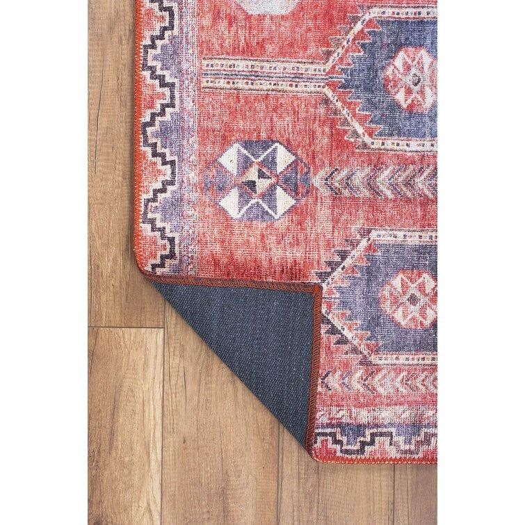 Blethyn Machine Woven Oriental Area Rug-2'6x9'10 thumbnail 3