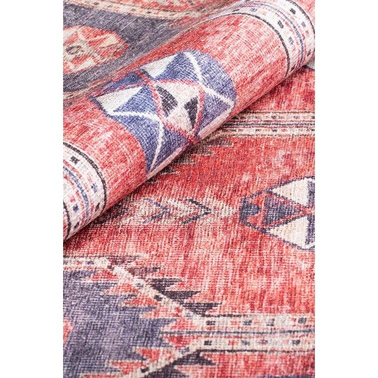 Blethyn Machine Woven Oriental Area Rug-2'6x9'10 thumbnail 5