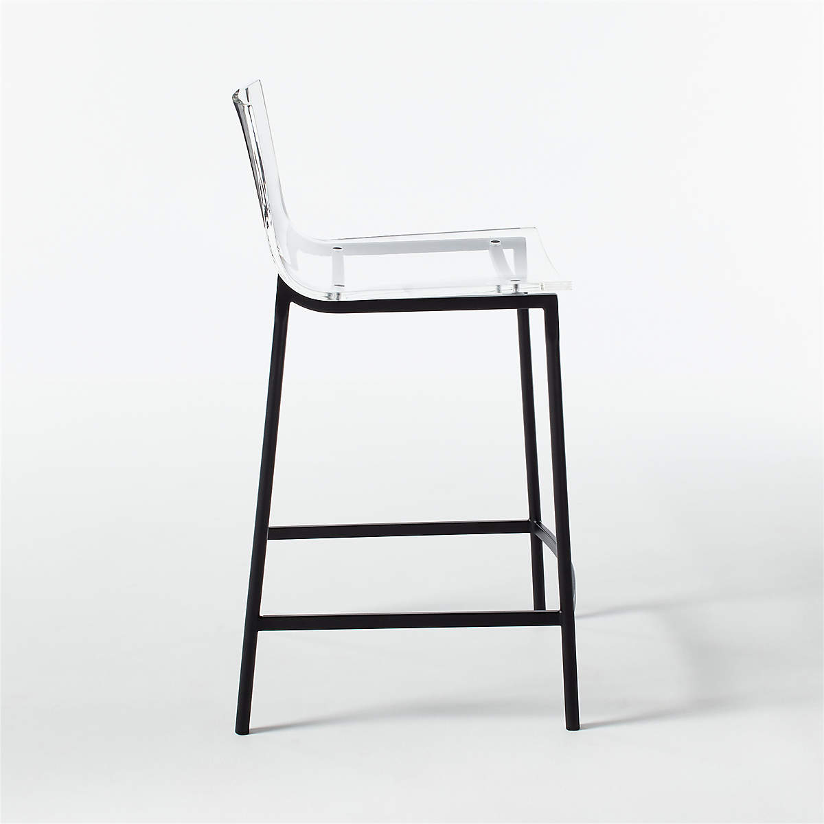 Chiaro Clear Counter Stool Black thumbnail 5